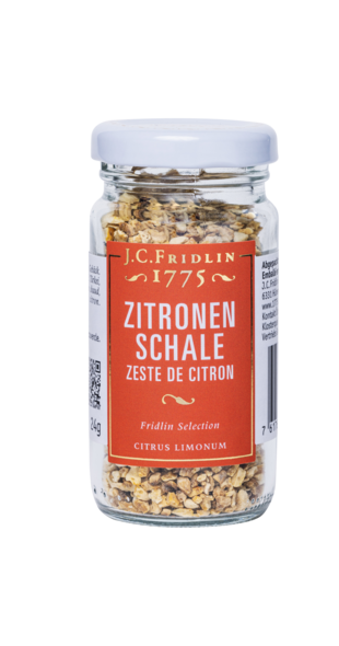 Zitronenschalen gemahlen